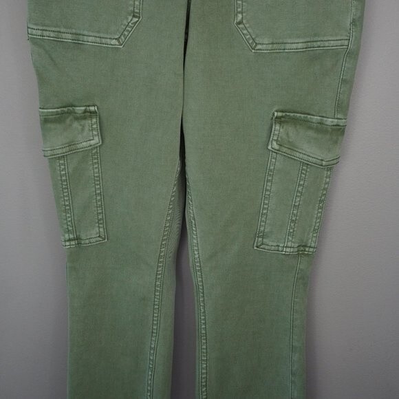 New Spanx Stretch Twill Ankle Cargo Pant in Soft Sage size S - Picture 8 of 16